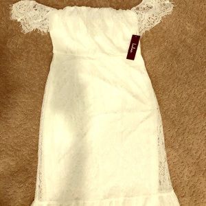 White lace dress